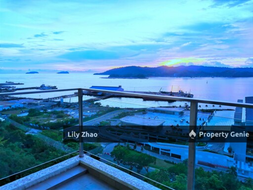 High End Condo with Private Lift For Rent, Full Sea View, 3+3 Rooms, 5 Bath, 2,450 Sqft, The Peak Vista, Kota Kinabalu City