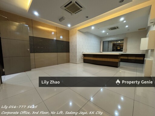 Premium Corporate Office, Move-in Ready, Renovated, Partially Furnished, 3rd Floor, Prestigious Business Address📍Sadong Jaya, Kota Kinabalu City Centre, Sabah