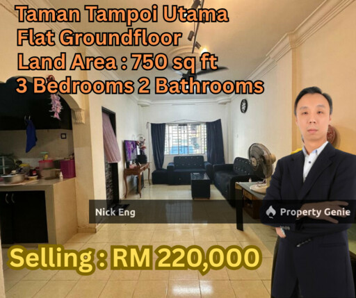 Skudai Flat Tampoi Utama Groundfloor near Paradigm Mall