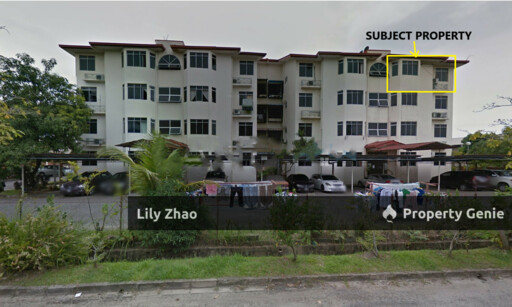 Taman Satria Apartment 3rd Floor for Sale, 3Bed 2Bath, Corner Lot, Fully Furnished, Menggatal, Kota Kinabalu.