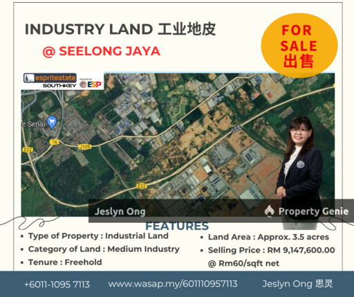 Industrial Land (Medium) at Seelong Jaya for Sale