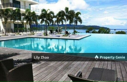 High End Condo with Private Lift For Rent, Full Sea View, 3+3 Rooms, 5 Bath, 2,450 Sqft, The Peak Vista, Kota Kinabalu City