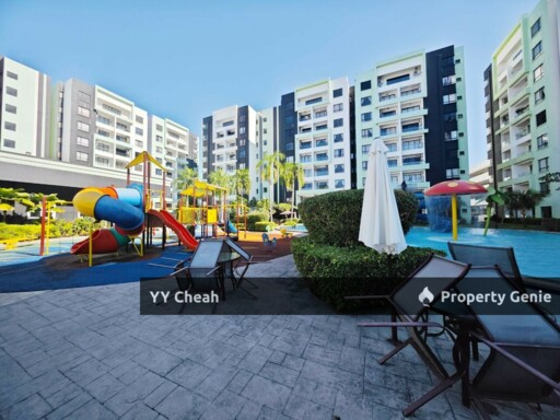 Freehold Corner Lot, iPOH Condo For Sale - 3 Parking Lots Renovated Nice