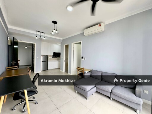 Corner Unit, Partially Furnished & 1 Covered Parking | SkyMeridien Residence, Sentul