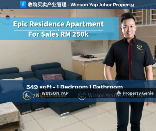 Epic Residence Apartment Taman Suria Muafakat JB Low Price Non Bumi