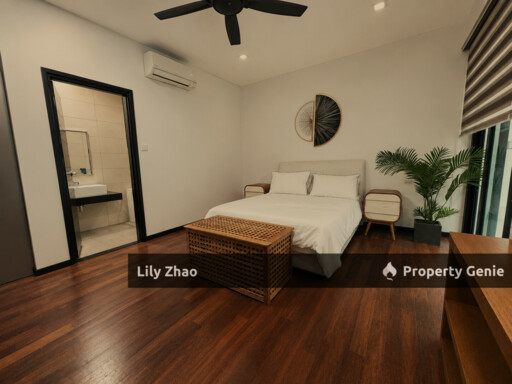 3-Storey Semi-Detached Luxury House for Rent, 4Bed 5Bath, Exclusive Unit, Gated & Guarded, Likas, Kota Kinabalu.