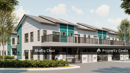 Rumah Baru Design Moden 2 Tingkat Teres Di Taman Bajuri, Olak Lempit Banting