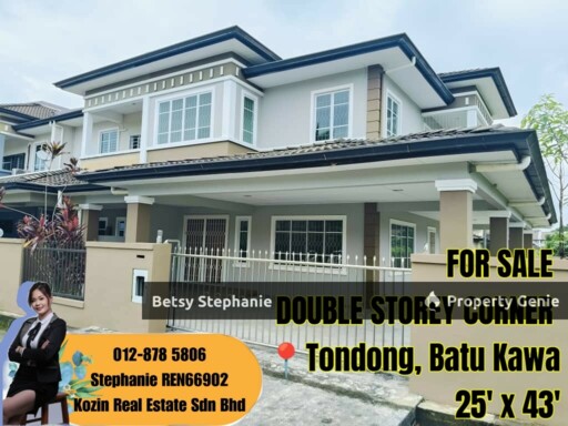 Double Storey Corner FOR SALE@TONDONG,BATU KAWA, KUCHING SARAWAK