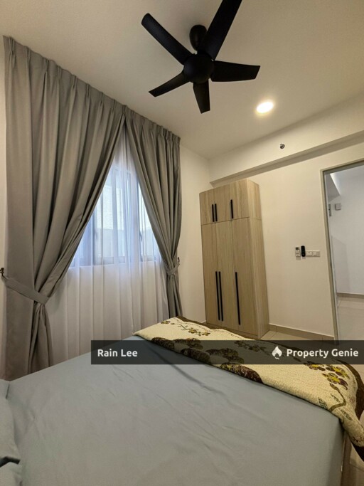 Fully Furnished Include WiFi & Parking Lot / 2Rooms Unit for Rent / Nearby MRT & LRT Station