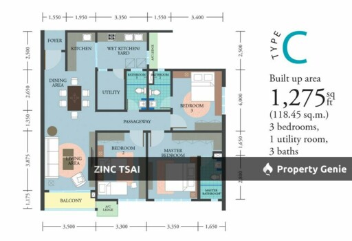 LakePark Residence {Save RM 70,000} 8 mins drive to KTM Batu Caves_6 mins drive to Selayang Mall