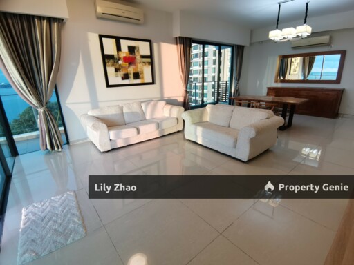 High End Condo with Private Lift For Rent, Full Sea View, 3+3 Rooms, 5 Bath, 2,450 Sqft, The Peak Vista, Kota Kinabalu City