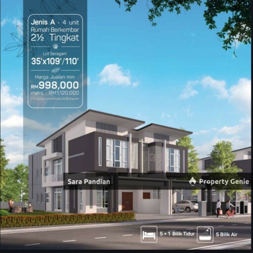 Freehold Double Storey Semi-D at Pengkalan