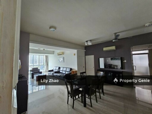 Jesselton Condo for Rent, 1,600 Sq ft, 9th Floor Fully Furnished 3Bed 3Bath, Near QE2, Luyang, Kota Kinabalu