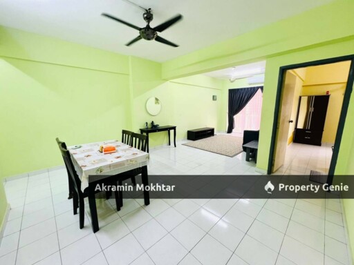Freehold, Low Level, Fully Furnished & 1 Parking | Plaza Indah Apartment Taman Sepakat Indah Kajang
