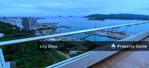 Exclusive Full Sea View Triplex Resort Penthouse For Sale, 3,701 Sf, Signal Hill, Kota Kinabalu City, Sabah.