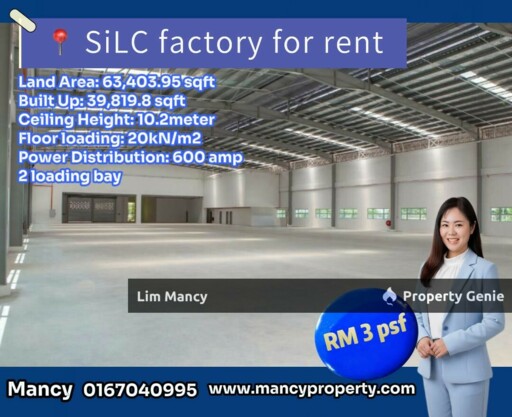 SILC Gelang Patah Medium Industrial Detached Factory with Loading Bay