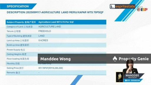 WTS/AGRICULTURE LAND/6 ACRES/18,295,200/MERU/KAPAR