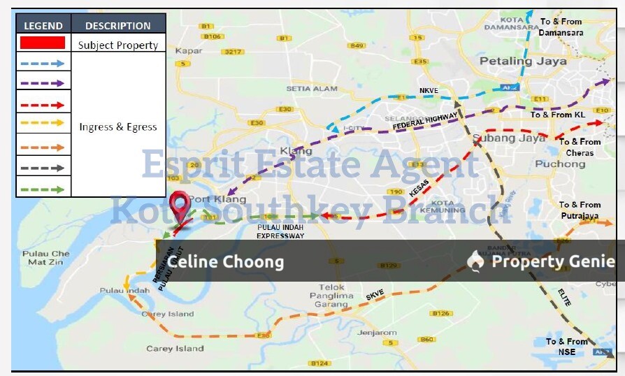 Pulau Indah, Klang, Selangor light and medium industrial land
