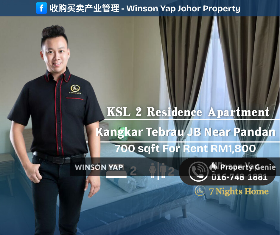Ksl Residence 2 Apartment Kangkar Tebrau JB Brand New City View High