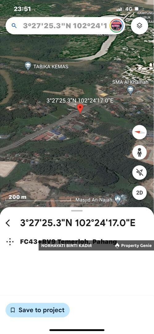 TANAH PERTANIAN 1.1 EKAR BATU 1, KG HAJI ALI, JALAN TEMERLOH - MENTAKAB