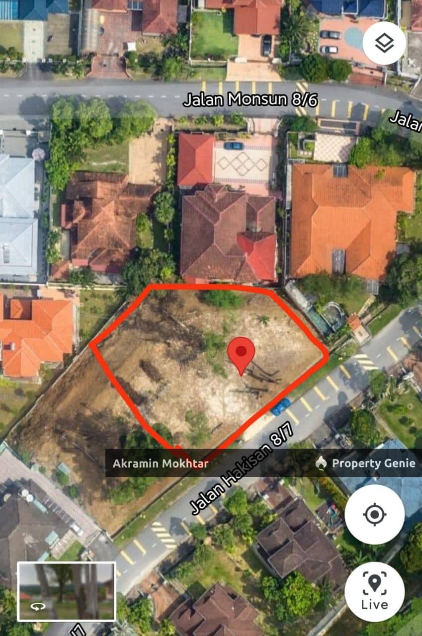 Tanah Lot Banglo, Bungalow Lot Seksyen 8, Shah Alam