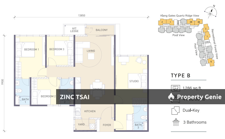 Trinity Wellnessa_Dual Key {Save RM 68,000} 8~12 mins drive to LRT Pandan Indah & LRT Cempaka