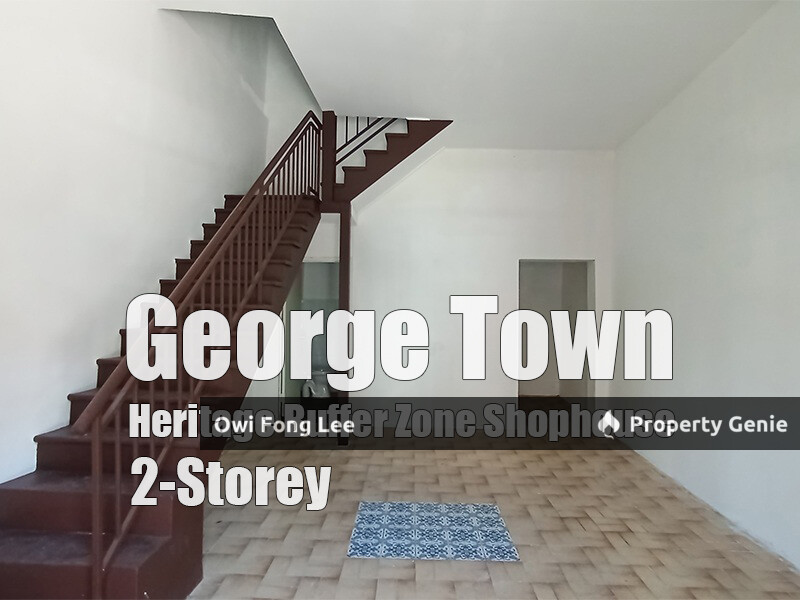 Lebuh Campbell 2-Storey Heritage Shophouse for Rent | Georgetown