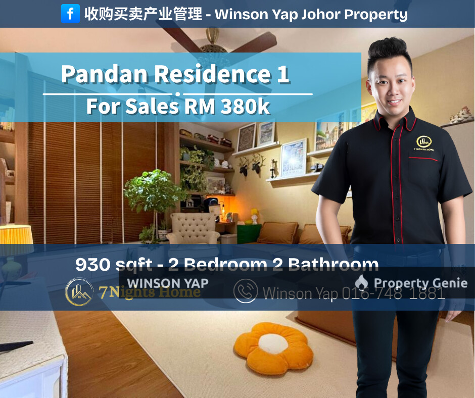 Pandan Residence 1 Apartment Pasar Borong Pandan Jb Fully Furnished