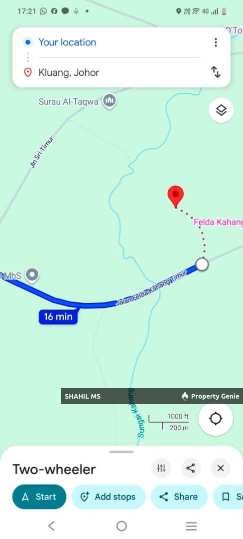 KLUANG JOHOR | KAHANG TIMUR | TANAH PERTANIAN | 6 EKAR | RIZAB MELAYU