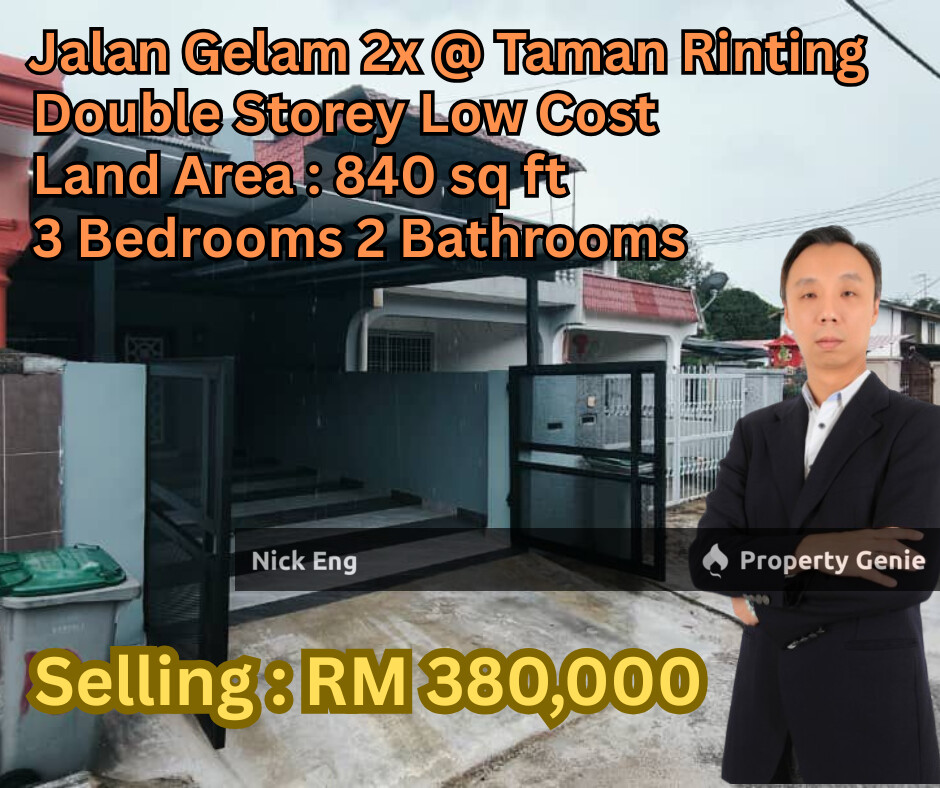 Masai Taman Rinting Jalan Gelam Double Storey Low Cost ( Fully Renovated )