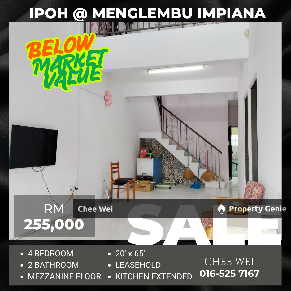 Menglembu Impiana Adril Single Storey House For Sale
