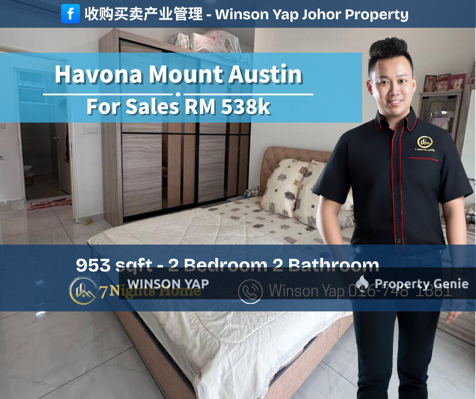 Havona Apartment Mount Austin JB Unblock View Hot Area Fully Furnished
