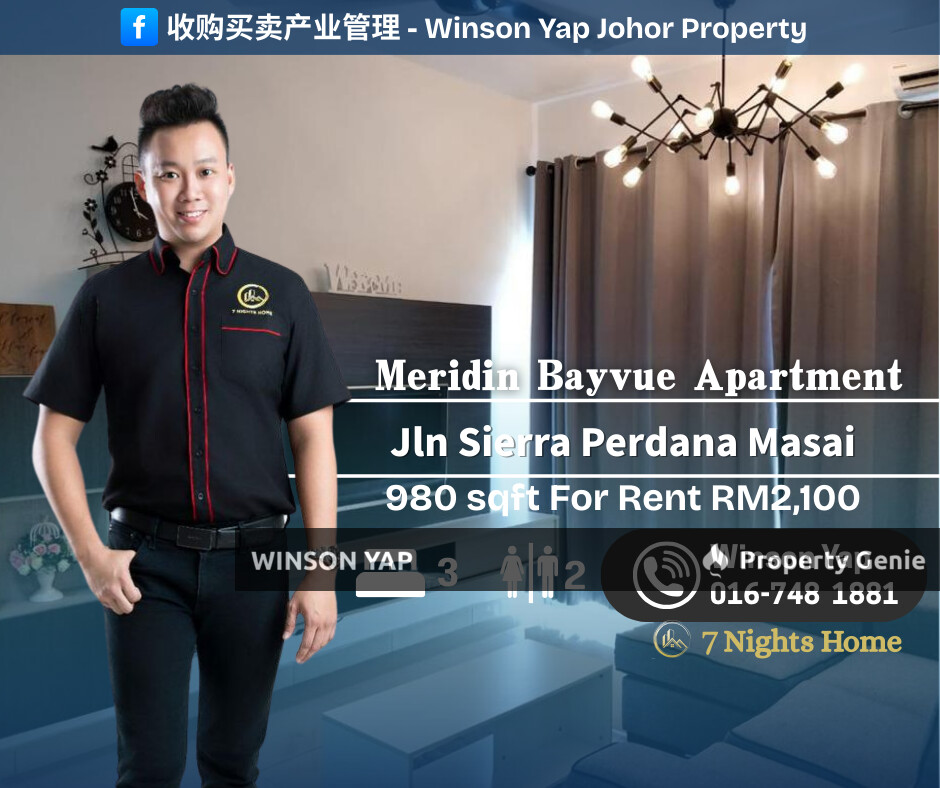 Meridin Bayvue Apartment Masai Fully Furnished Cornet Lot Near Highway