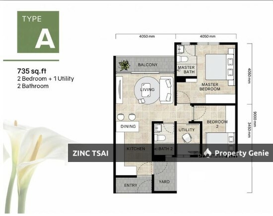 Lili Residence {Save RM 127,000} 8~12 mins drive to KTM Batang Benar