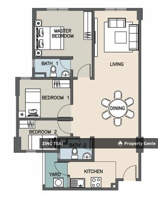 Trifolia Apartment🔥Save RM 60,800🔥9 mins drive to KTM Bukit Badak🔥10 mins drive to AEON Bukit Raja