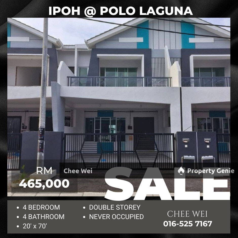 ๐IPOH Polo Laguna Double Storey House For Sale