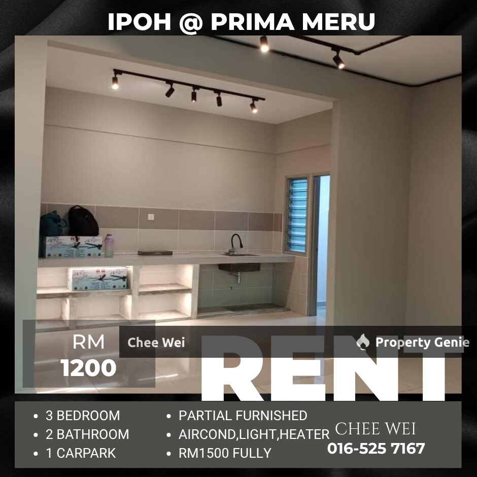 ๐IPOH Prima Meru Condo For Rent - 3room