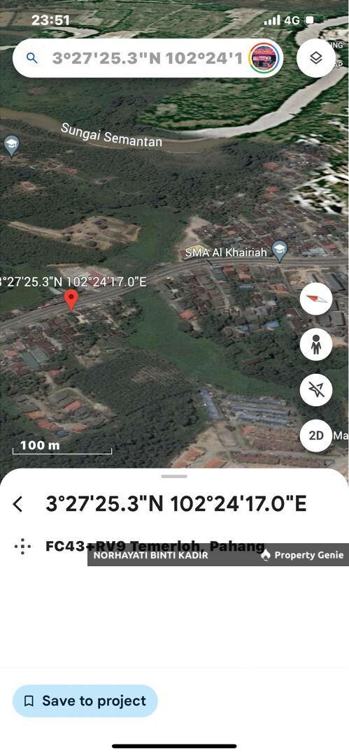 TANAH PERTANIAN 1.1 EKAR BATU 1, KG HAJI ALI, JALAN TEMERLOH - MENTAKAB