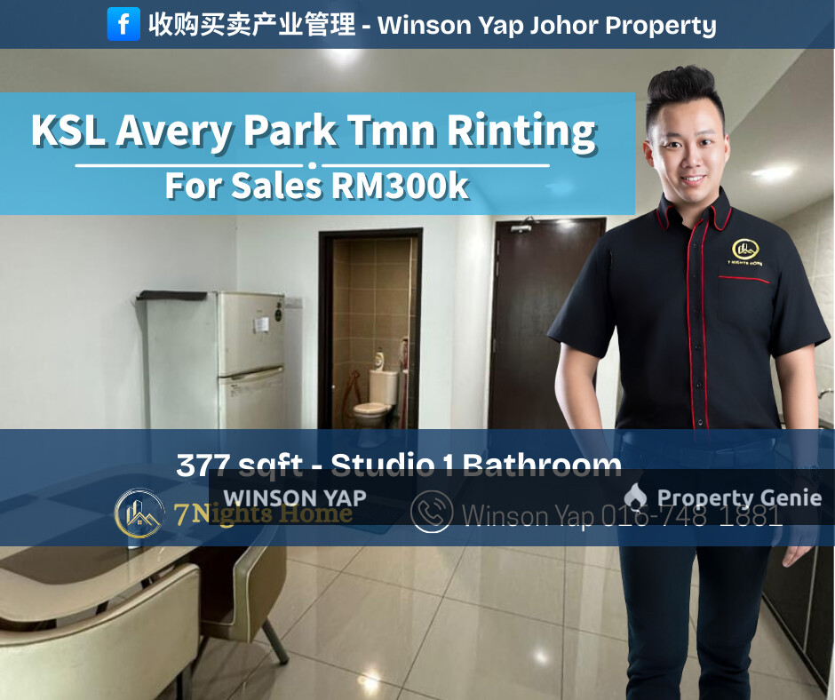 KSL Avery Park Taman Rinting Masai Freehold Non Bumi Lot For Sale