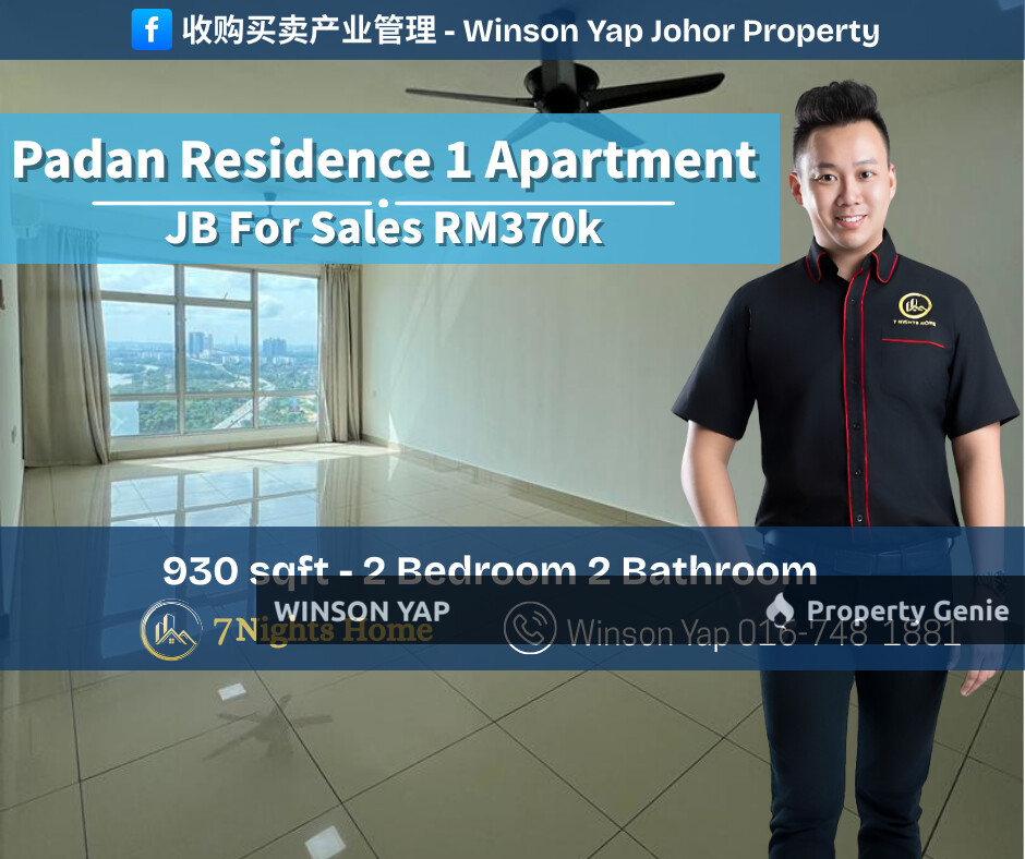 Pandan Residence 1 Apartment JB Near Pasar Borong Pandan Top Floor