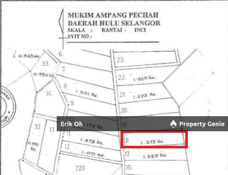 Kuala Kubu Bharu Agriculture Land for Sale (Mukim Ampang Pecah, Hulu Selangor)