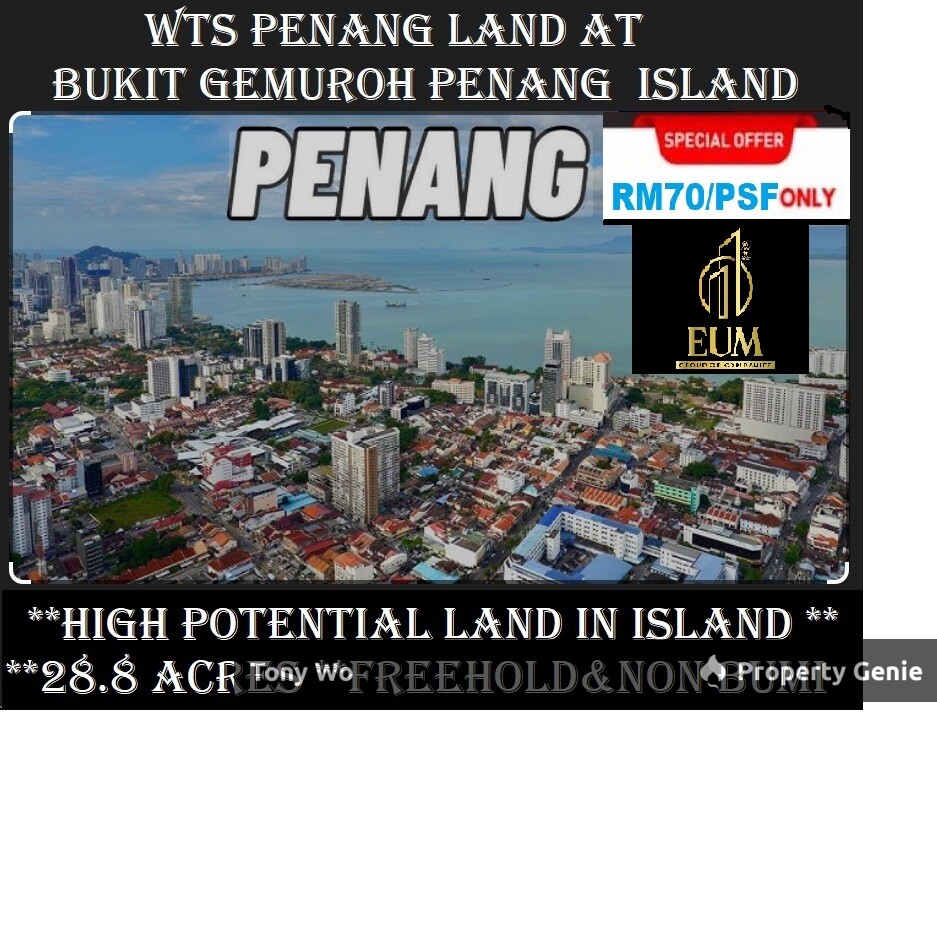 High Potential Land in Penang Island For Sale