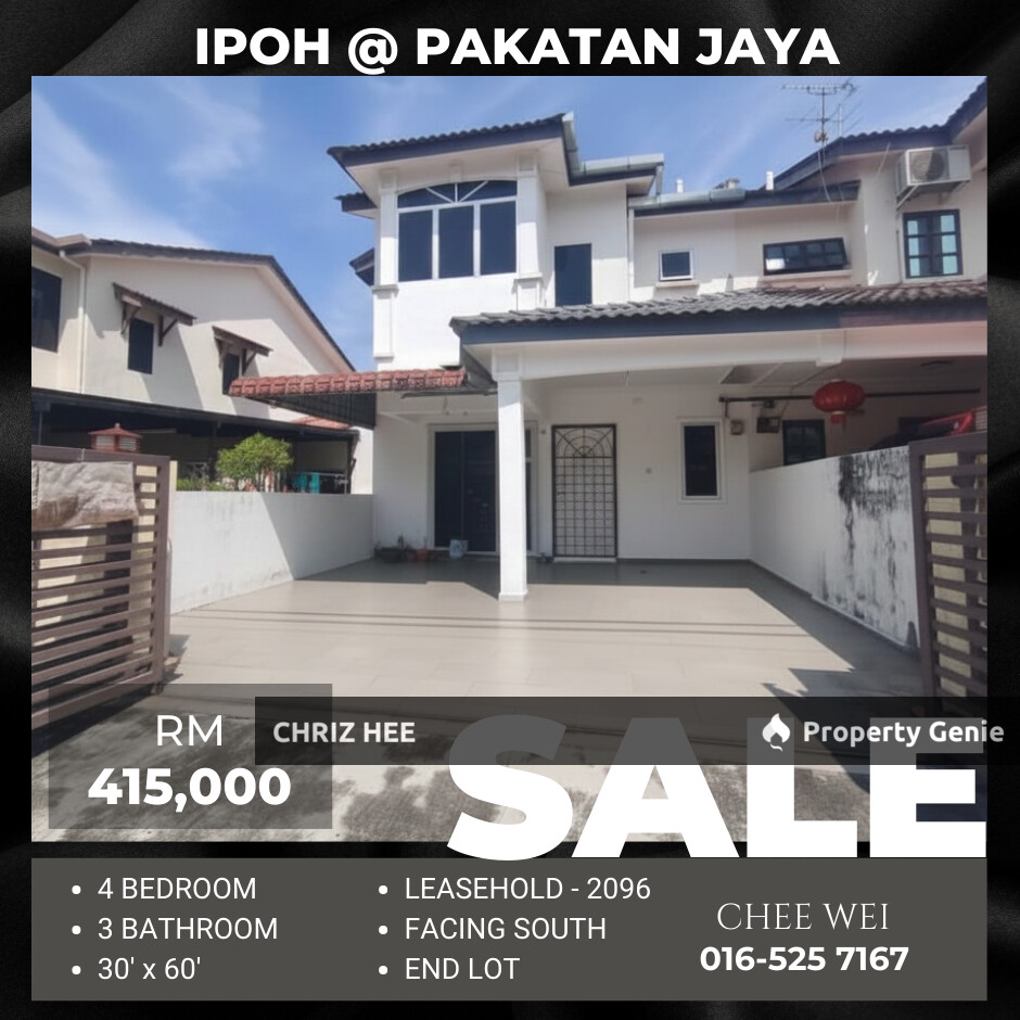 ᴘʀɪᴄᴇ ᴅʀᴏᴘ 📍IPOH Pakatan Jaya End Lot House