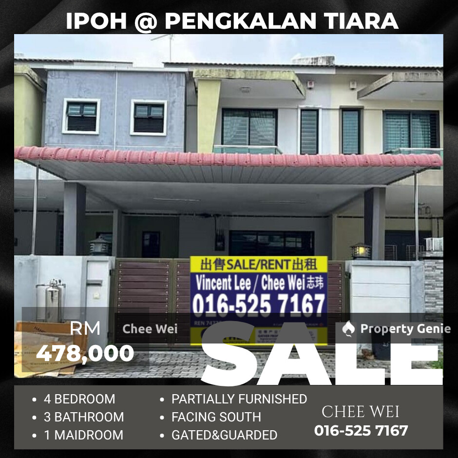 📍IPOH @ Pengkalan Tiara Double Storey House For Sales