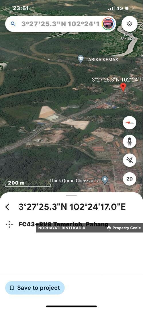 TANAH PERTANIAN 1.1 EKAR BATU 1, KG HAJI ALI, JALAN TEMERLOH - MENTAKAB
