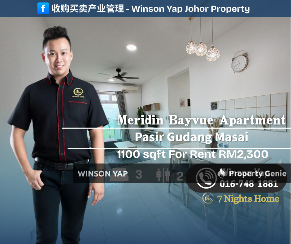 Meridin Bayvue Apartment Pasir Gudang Masai Fully Furnished Seaview