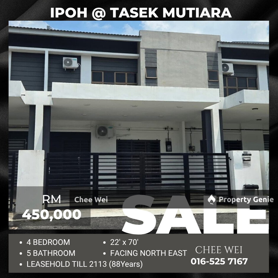 📍IPOH @ Tasek Mutiara Double Storey House For Sale