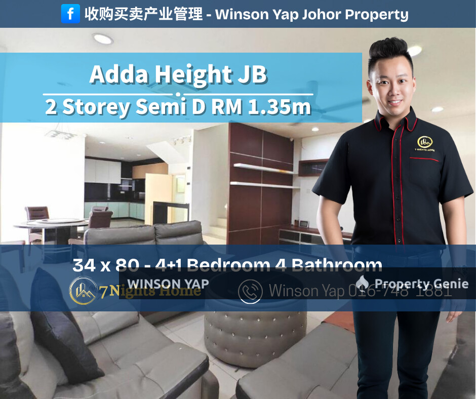 2 Storey Semi D Maple Red Adda Heights JB Extend Kitchen Negotiable