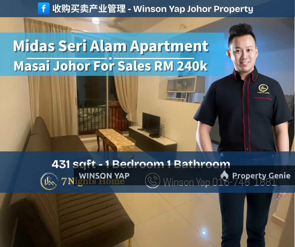 Midas Seri Alam Apartment Bandar Seri Alam Fully Furnished Negotiable