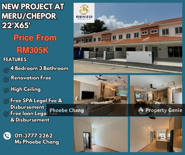 𝟐 𝐒𝐭𝐨𝐫𝐞𝐲 𝐓𝐞𝐫𝐫𝐚𝐜𝐞 𝐇𝐨𝐮𝐬𝐞@ 𝑰𝒑𝒐𝒉 𝑴𝒆𝒓𝒖 𝑪𝒉𝒆𝒑𝒐𝒓, Perak